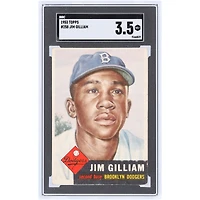 Jim Gilliam Brooklyn Dodgers 1953 Topps #258 SGC Authenticated 3.5 Card