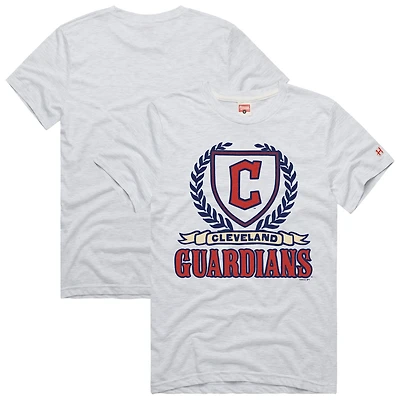 Men's Homage  Ash Cleveland Guardians Hyper Local Tri-Blend T-Shirt