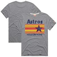 Men's Homage  Gray Houston Astros Hyper Local Tri-Blend T-Shirt