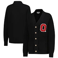 Unisex Uscape Apparel Black Ohio State Buckeyes Chenille Patch Cardigan