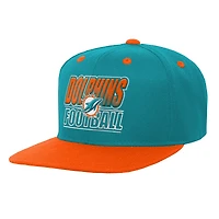 Youth Outerstuff Aqua Miami Dolphins Team Gradient Deadstock Adjustable Hat