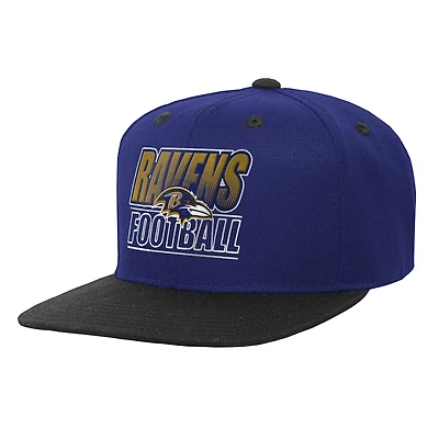 Youth Outerstuff Purple Baltimore Ravens Team Gradient Deadstock Adjustable Hat