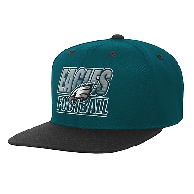Youth Outerstuff Green Midnight Green Team Gradient Deadstock Adjustable Hat