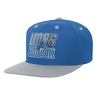 Youth Outerstuff Blue Detroit Lions Team Gradient Deadstock Adjustable Hat