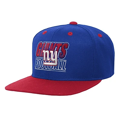 Youth Outerstuff Royal New York Giants Team Gradient Deadstock Adjustable Hat
