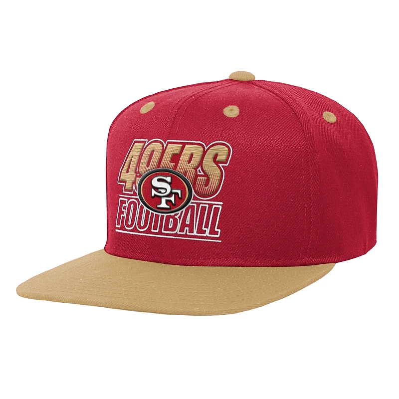 Youth Outerstuff Scarlet San Francisco 49ers Team Gradient Deadstock Adjustable Hat