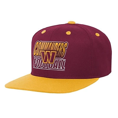 Youth Outerstuff Burgundy Washington Commanders Team Gradient Deadstock Adjustable Hat
