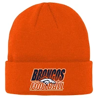 Youth Outerstuff  Orange Denver Broncos Team Gradient Cuffed Knit Hat