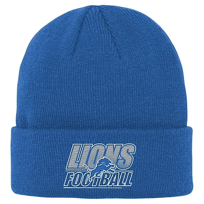 Youth Outerstuff  Blue Detroit Lions Team Gradient Cuffed Knit Hat