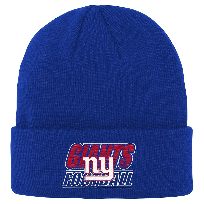 Youth Outerstuff Royal New York Giants Team Gradient Cuffed Knit Hat