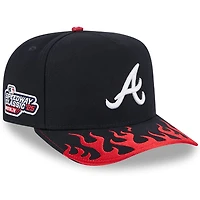 Men's New Era Navy Atlanta Braves 2025 MLB Speedway Classic A-Frame 59FIFTY Fitted Hat