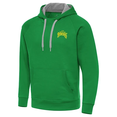 Men's Antigua  Kelly Green Tampa Bay Rowdies Victory Raglan Pullover Hoodie