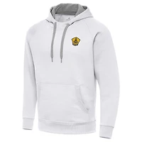 Men's Antigua  White Rhode Island FC Victory Raglan Pullover Hoodie