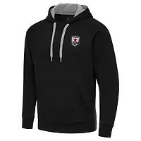 Men's Antigua  Black Sacramento Republic FC Victory Raglan Pullover Hoodie