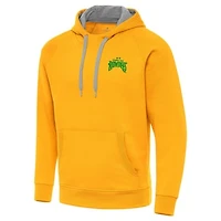 Men's Antigua  Gold Tampa Bay Rowdies Victory Raglan Pullover Hoodie
