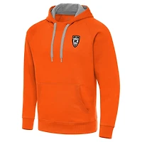 Men's Antigua  Orange Orange County SC Victory Raglan Pullover Hoodie