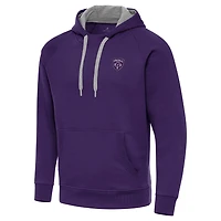 Men's Antigua  Purple Louisville City FC Victory Raglan Pullover Hoodie