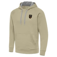Men's Antigua  Khaki Birmingham Legion FC Victory Raglan Pullover Hoodie