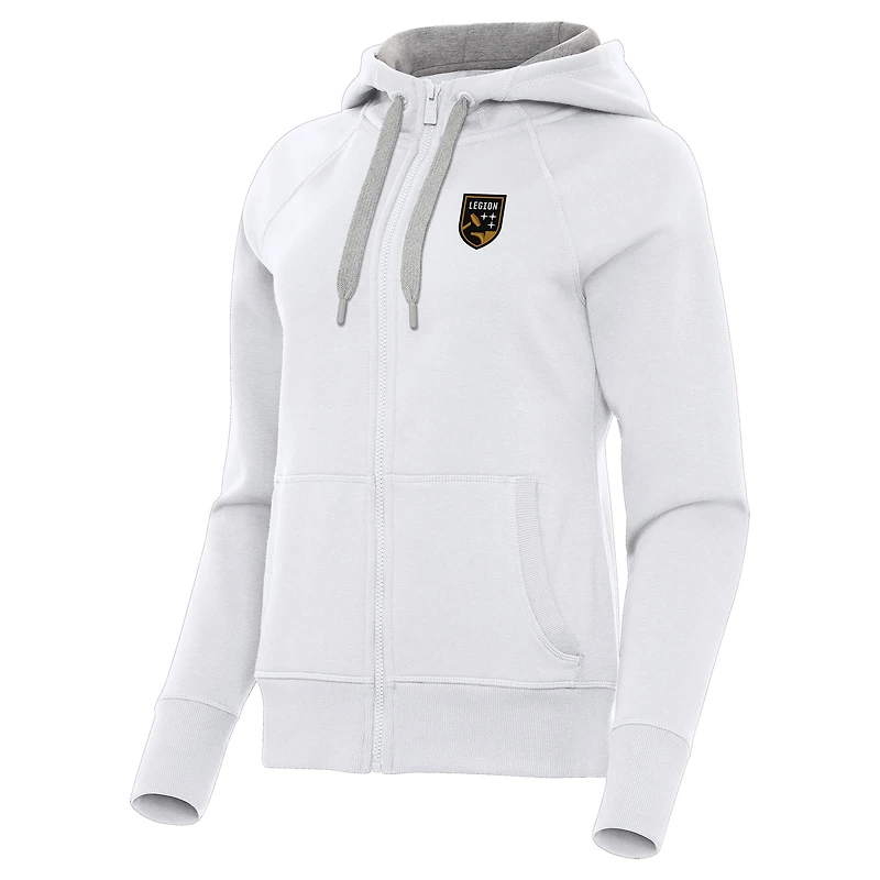 Women's Antigua Birmingham Legion FC Victory Raglan Fleece Full-Zip Hoodie