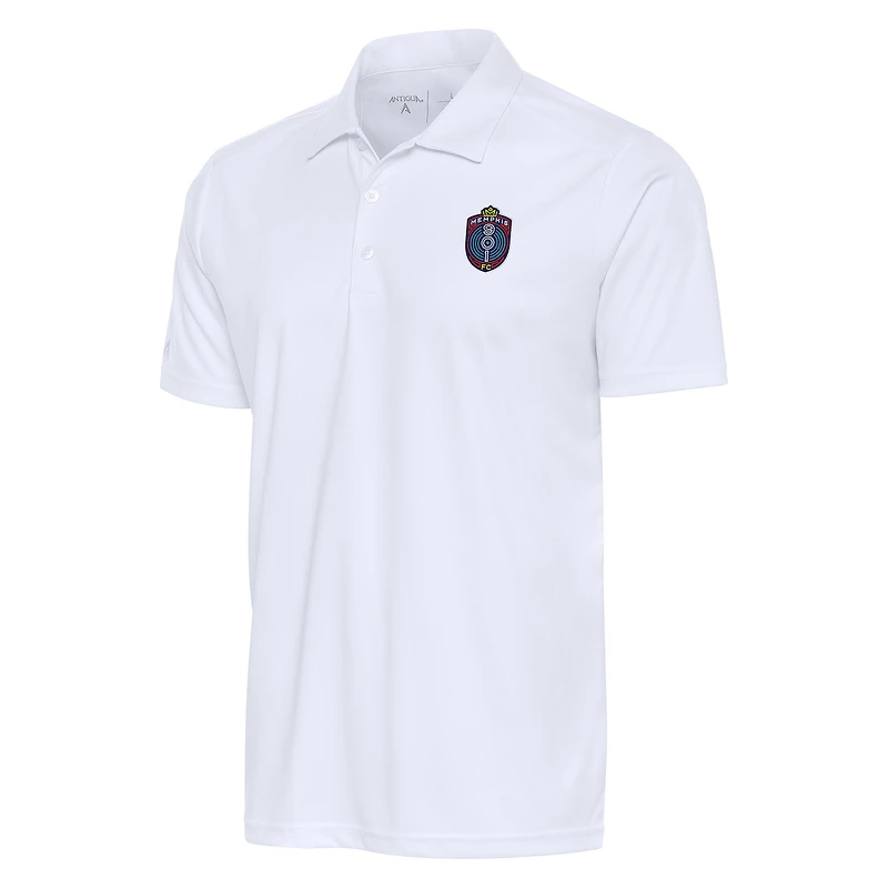 Men's Antigua  White Memphis 901 FC Tribute Polo