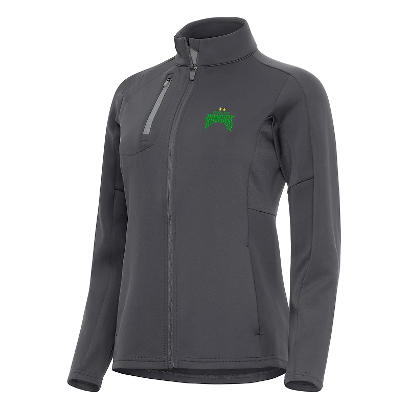 Women's Antigua Pewter Tampa Bay Rowdies Generation Full-Zip Jacket