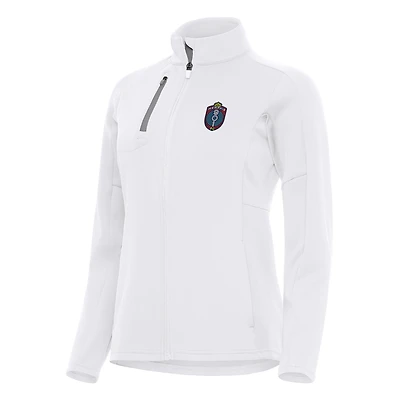 Women's Antigua  White Memphis 901 FC Generation Full-Zip Jacket