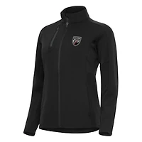 Women's Antigua  Black San Antonio FC Generation Full-Zip Jacket