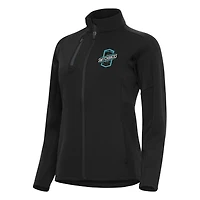 Women's Antigua  Black Colorado Springs Switchbacks FC Generation Full-Zip Jacket