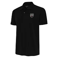 Men's Antigua  Black San Antonio FC Big & Tall Tribute Polo