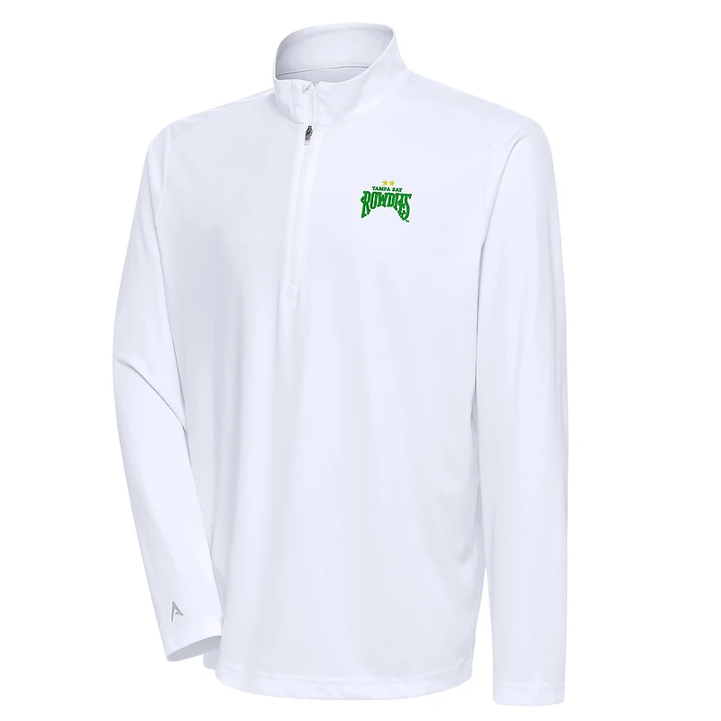 Men's Antigua White Tampa Bay Rowdies Tribute Quarter-Zip Top