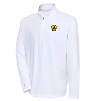 Men's Antigua  White Rhode Island FC Tribute Quarter-Zip Top