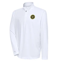 Men's Antigua  White Pittsburgh Riverhounds SC Tribute Quarter-Zip Top