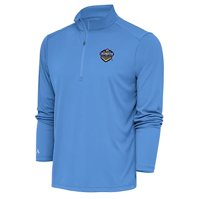 Men's Antigua  Powder Blue El Paso Locomotive FC Tribute Quarter-Zip Top