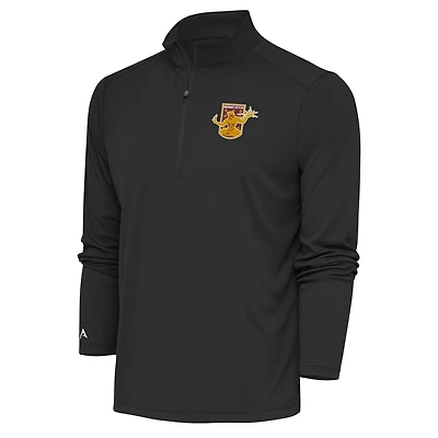 Men's Antigua  Black Detroit City FC Tribute Quarter-Zip Top