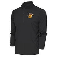 Men's Antigua  Black Detroit City FC Tribute Quarter-Zip Top