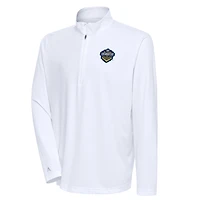 Men's Antigua  White El Paso Locomotive FC Tribute Quarter-Zip Top