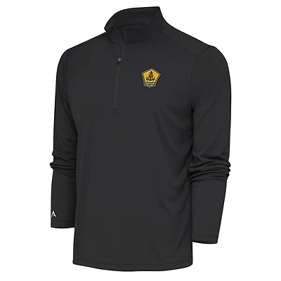 Men's Antigua  Black Rhode Island FC Tribute Quarter-Zip Top