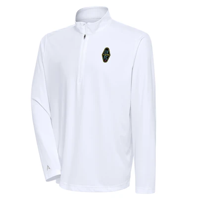 Men's Antigua  White Las Vegas Lights FC Tribute Quarter-Zip Top