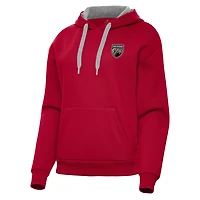 Women's Antigua  Red San Antonio FC Victory Pullover Hoodie