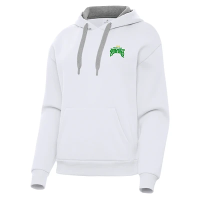 Women's Antigua  White Tampa Bay Rowdies Victory Pullover Hoodie