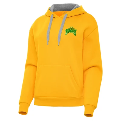 Women's Antigua  Gold Tampa Bay Rowdies Victory Pullover Hoodie