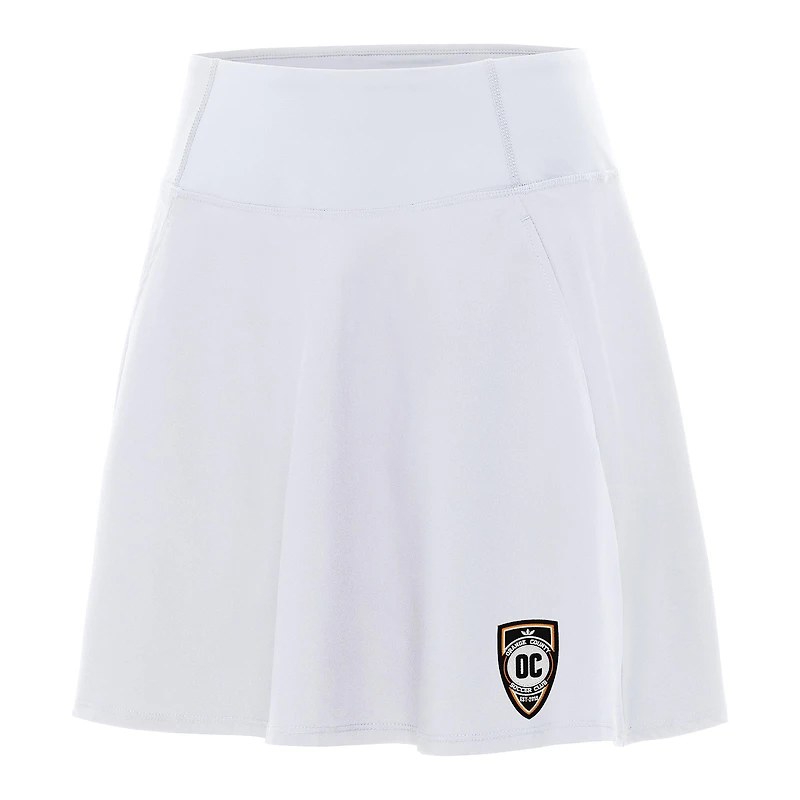 Women's Antigua White Orange County SC Chip Skort