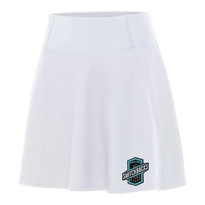 Women's Antigua White Colorado Springs Switchbacks FC Chip Skort