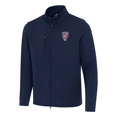 Men's Antigua Navy Indy Eleven Objection Double-Brushed Full-Zip Jacket