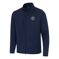 Men's Antigua Navy El Paso Locomotive FC Objection Double-Brushed Full-Zip Jacket