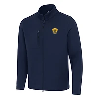 Men's Antigua Navy Rhode Island FC Objection Double-Brushed Full-Zip Jacket