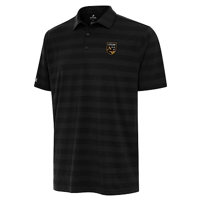 Men's Antigua Black Birmingham Legion FC Tunnel Polo