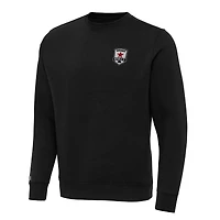 Men's Antigua Black Sacramento Republic FC Victory Pullover Sweatshirt