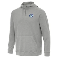 Men's Antigua Heather Gray Hartford Athletic Cloud Pullover Hoodie