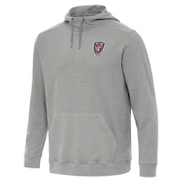 Men's Antigua Heather Gray Indy Eleven Cloud Pullover Hoodie